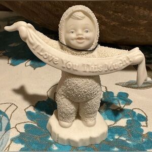 Department 56 Snowbabie “I Love You This Much”, no box, stored in curio.